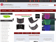 Tablet Screenshot of ledcontrolcard.com